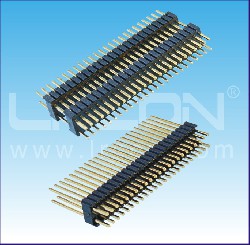 1.27mm*2.54間距 雙排針 180度/1.27*2.54mm Pin Header Dual Row Straight