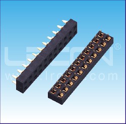 2.0mm間距 雙排母 180度  U型 塑高=2.10mm / 2.0mm Pitch Female Header Dual Row Straight U Type H=2.10mm
