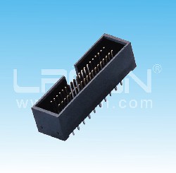 1.27*2.54mm間距 簡(jiǎn)牛 180度 塑高=9.65mm 配IDC / 1.27*2.54mm Pitch Box Header Straight H=9.65mm
