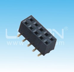 2.0mm間距 雙排母 貼片  U型 塑高=4.30mm / 2.0mm Pitch Female Header Dual Row SMT  U Type H=4.30mm