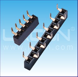 2.54mm間距 單排母 蜈蚣腳 U型 塑高=3.55mm / 2.54mm Pitch Female Header Single Row Bottom Entry U Type H=3.55mm
