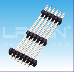 2.54mm間距 雙排針 雙排 三塑 180度/2.54mm Pin Header Dual Row Three Layer Straight